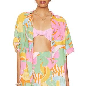 Show Me Your Mumu Parker Button Down in Tropical Fruit